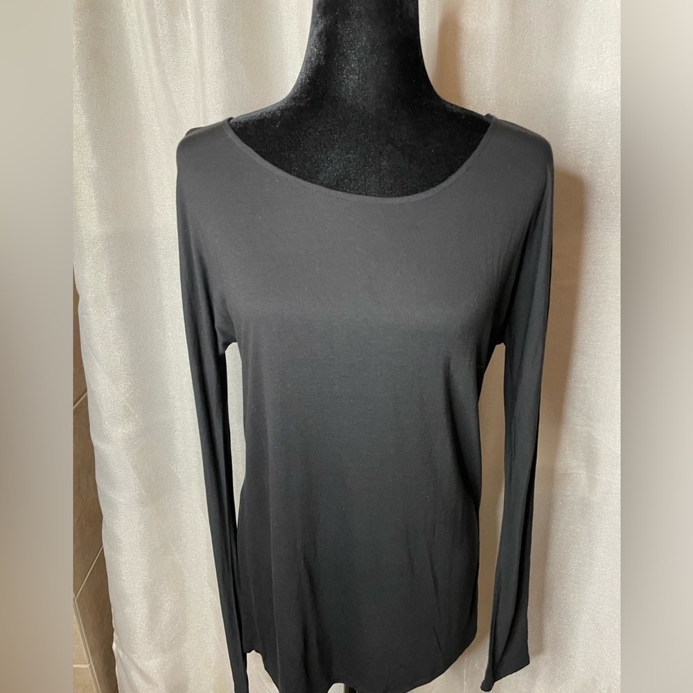 Vince Women’s Top Long Sleeve Black Small. - Picture 7 of 8